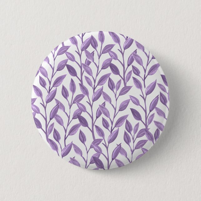 Lavendel-Blätter Button (Vorderseite)