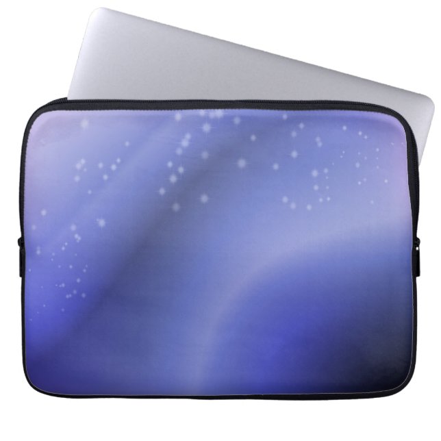 Lavendel-Blau Laptopschutzhülle (Vorderseite)