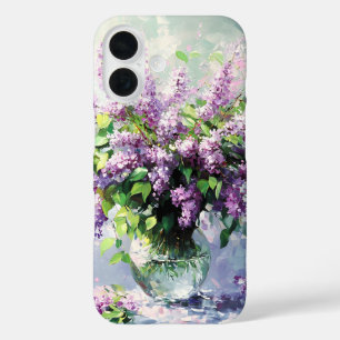 Lavendel blühender Fliederstrauß iPhone 16 Hülle