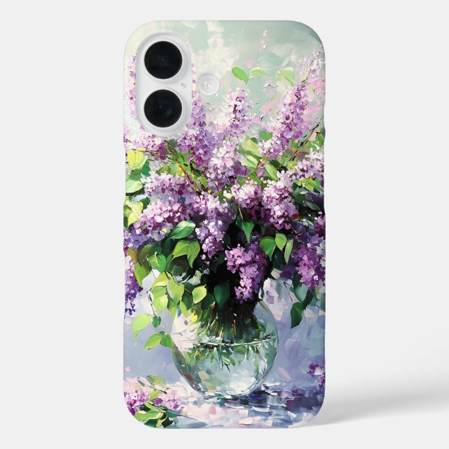 Lavendel blühender Fliederstrauß Case-Mate iPhone Hülle (Rückseite)