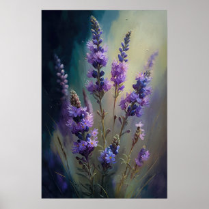Lavendel Blume Art Print Poster