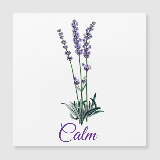 Lavendel Blume beruhigen Inspirationsmagnetische K Magnetkarte (Vorderseite)