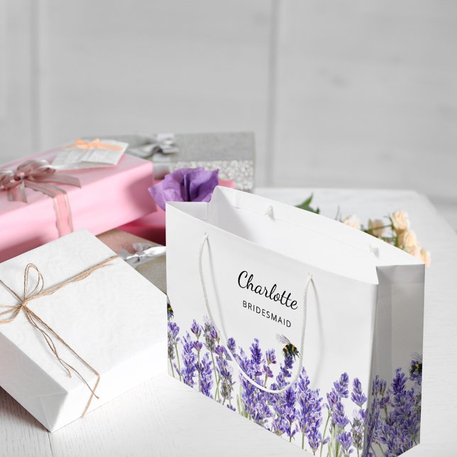 Lavendel-Blume Bienenvölker Große Geschenktüte (Von Creator hochgeladen)