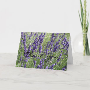 Lavendel-Blume Dankeschön-Karte Dankeskarte