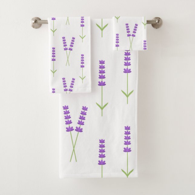 Lavendel Blume Handtücher Set (Insitu)