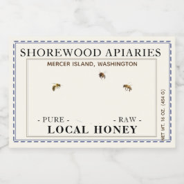 Lavendel Blume Honig 3 x 2 Bienen gestrichelte Gre Lebensmitteletikett