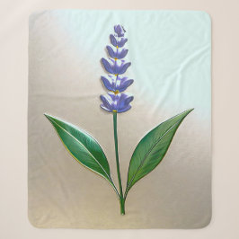 Lavendel Blume in glänzender Eleganz Sherpadecke