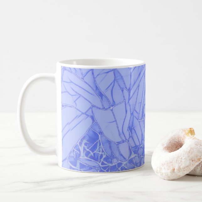 Lavendel-Blume Kaffeetasse (Mit Donut)