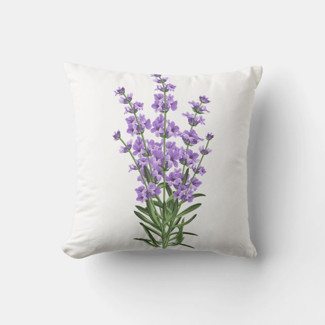 Lavendel-Blume Kissen (Vorderseite)