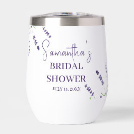 Lavendel Blume Lila Aquarellfarben-Brautparty