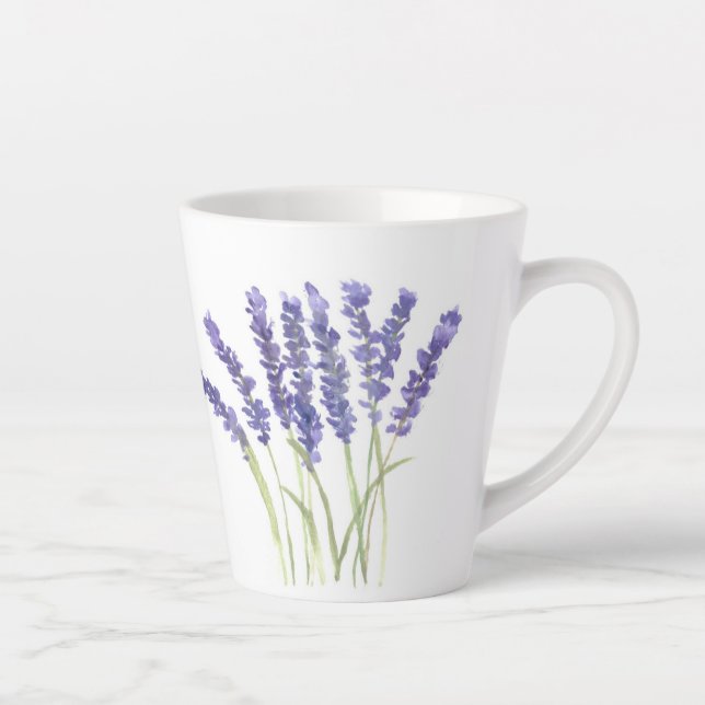 Lavendel-Blume Lila Milchtasse (Rechts)