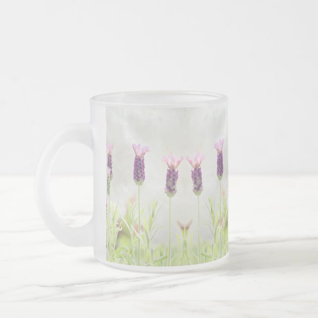 Lavendel-Blume Mattglastasse (Links)