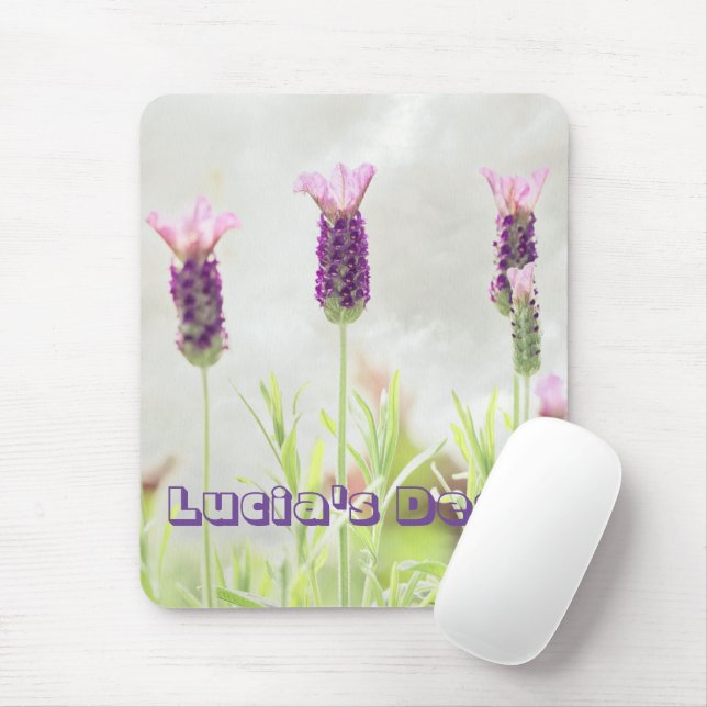 Lavendel-Blume Mousepad (Mit Mouse)