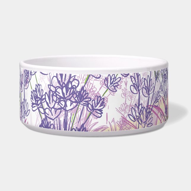 Lavendel-Blume Napf (Vorderseite)