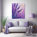 Lavendel Blume Ölgemälde Leinwanddruck<br><div class="desc">Lavendel Blume im Ölmalereistil.</div>