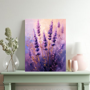 Lavendel Blume Ölgemälde Leinwanddruck