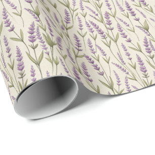 Lavendel-Blume Papierrollen drucken Geschenkpapier