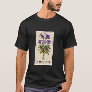Lavendel Blume Pflanze Lover Niedlich Tarot Card T-Shirt