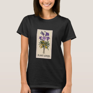 Lavendel Blume Pflanze Lover Niedlich Tarot Card T-Shirt