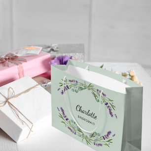 Lavendel Blume Salbei grüne Brautjungfrau Große Geschenktüte