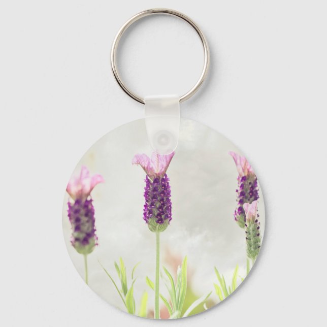Lavendel-Blume Schlüsselanhänger (Vorderseite)