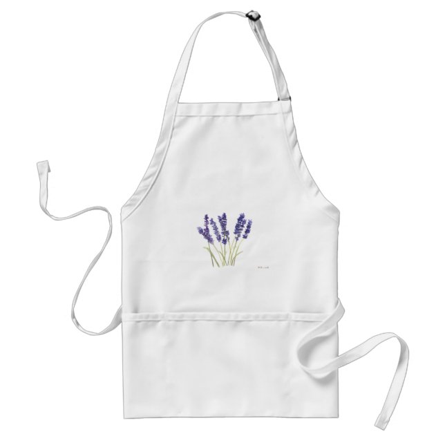 Lavendel-Blume Schürze (Vorne)
