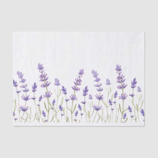 Lavendel-Blume Seidenpapier (Vorderseite)