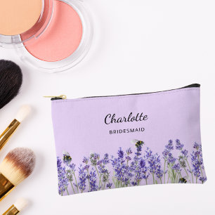 Lavendel Blume violette Brautjungfrau Zubehörtasche