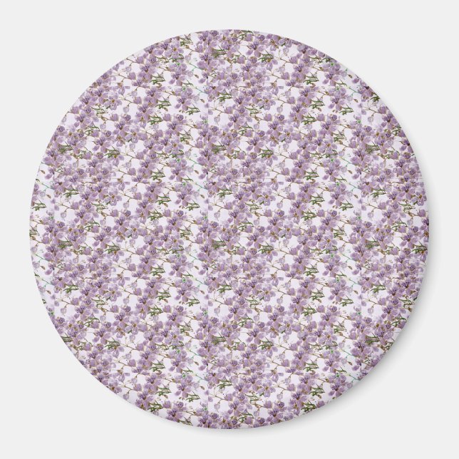 Lavendel-Blumen-Aquarell-Magnet Magnet (Vorne)