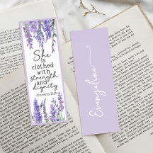 Lavendel-Blumen-Bibelvers mit individuellem Namen