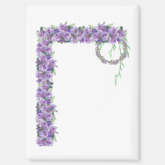 Lavendel Blumen Botanische Postkarte Magnet