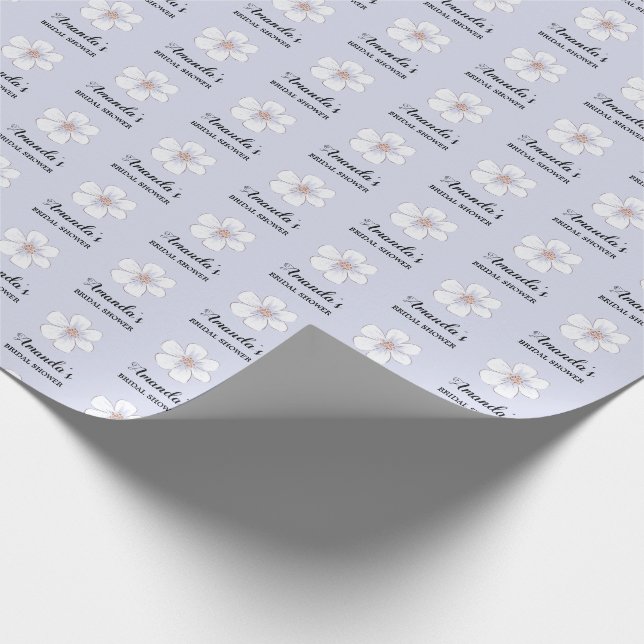 Lavendel-Blumen-Brautjungfernparty  Geschenkpapier (Ecke)