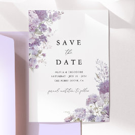 Lavendel Blumen Elegante Hochzeit Termin merken Da Save The Date