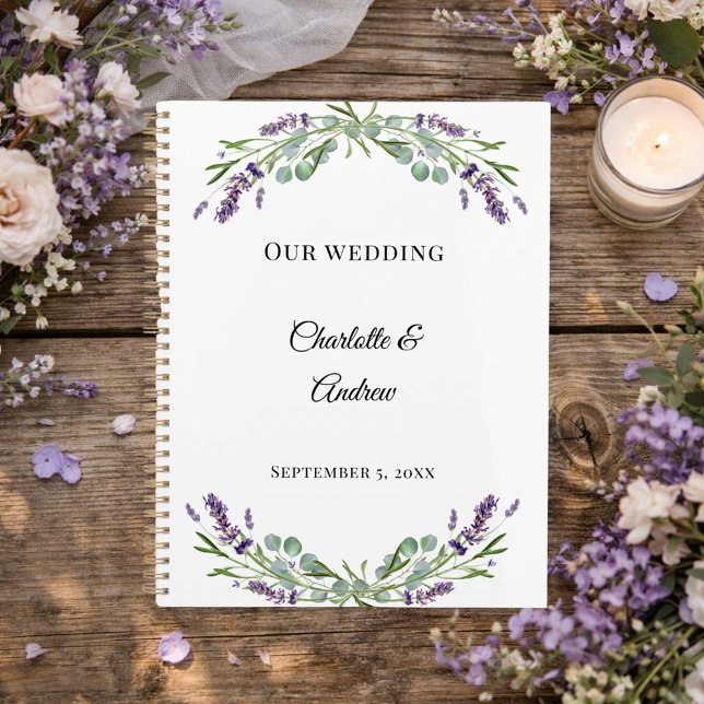 Lavendel Blumen Eukalyptus Hochzeit Planer (Von Creator hochgeladen)
