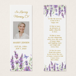 Lavendel-Blumen-Foto-Trauer-Gedenk-Lesezeichen