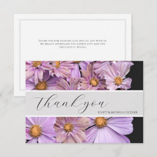 Lavendel-Blumen-Hochzeit-Dankeskarten Dankeskarte