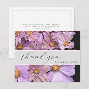 Lavendel-Blumen-Hochzeit-Dankeskarten Dankeskarte