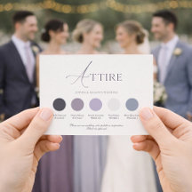 Lavendel-Blumen-Hochzeitskleidung Karte