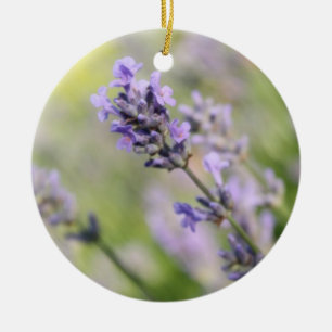 Lavendel-Blumen Keramikornament