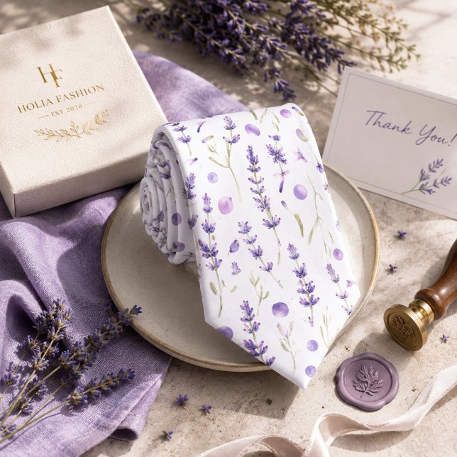 Lavendel Blumen Krawatte (Von Creator hochgeladen)