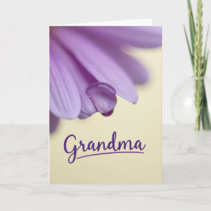 Lavendel Blumen-Oma-Karte Karte