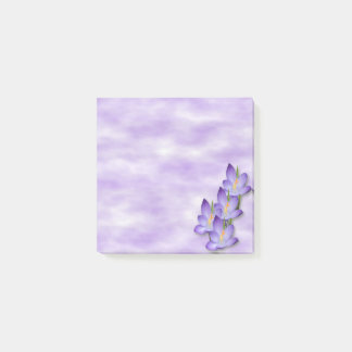 Lavendel-Blumen-Post-Itanmerkungen Post-it Klebezettel