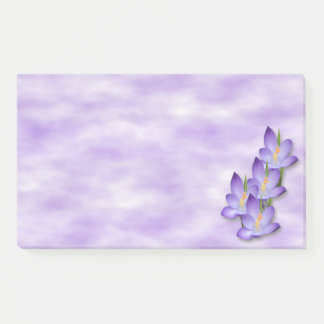 Lavendel-Blumen-Post-Itanmerkungen Post-it Klebezettel