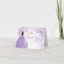 Lavendel Blumenband Schleife Quinceañera Goldkrone