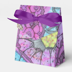 Lavendel-Blumenbevorzugungs-Kasten Geschenkschachtel
