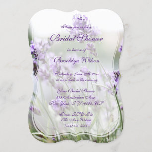 Lavendel Bohemisches Brautparty lädt Bracket ein Einladung