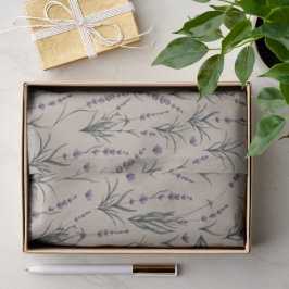 Lavendel-Botanik-Muster-Tissue-Papier Seidenpapier