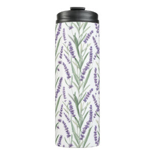 Lavendel-Botanikmuster Thermosbecher
