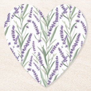 Lavendel-Botanikmuster Untersetzer