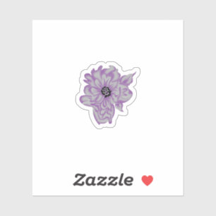 Lavendel Botanische Blume Vinyl Aufkleber